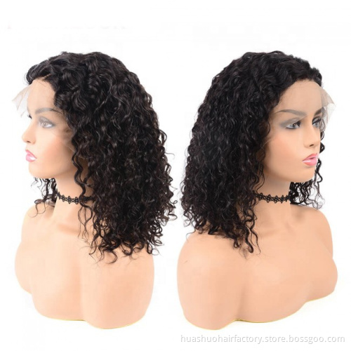 Cheap Lace Frontal Wig Xuchang Short Deep Curly Glueless Wigs, Deep Wave BOB Lace Front Wig